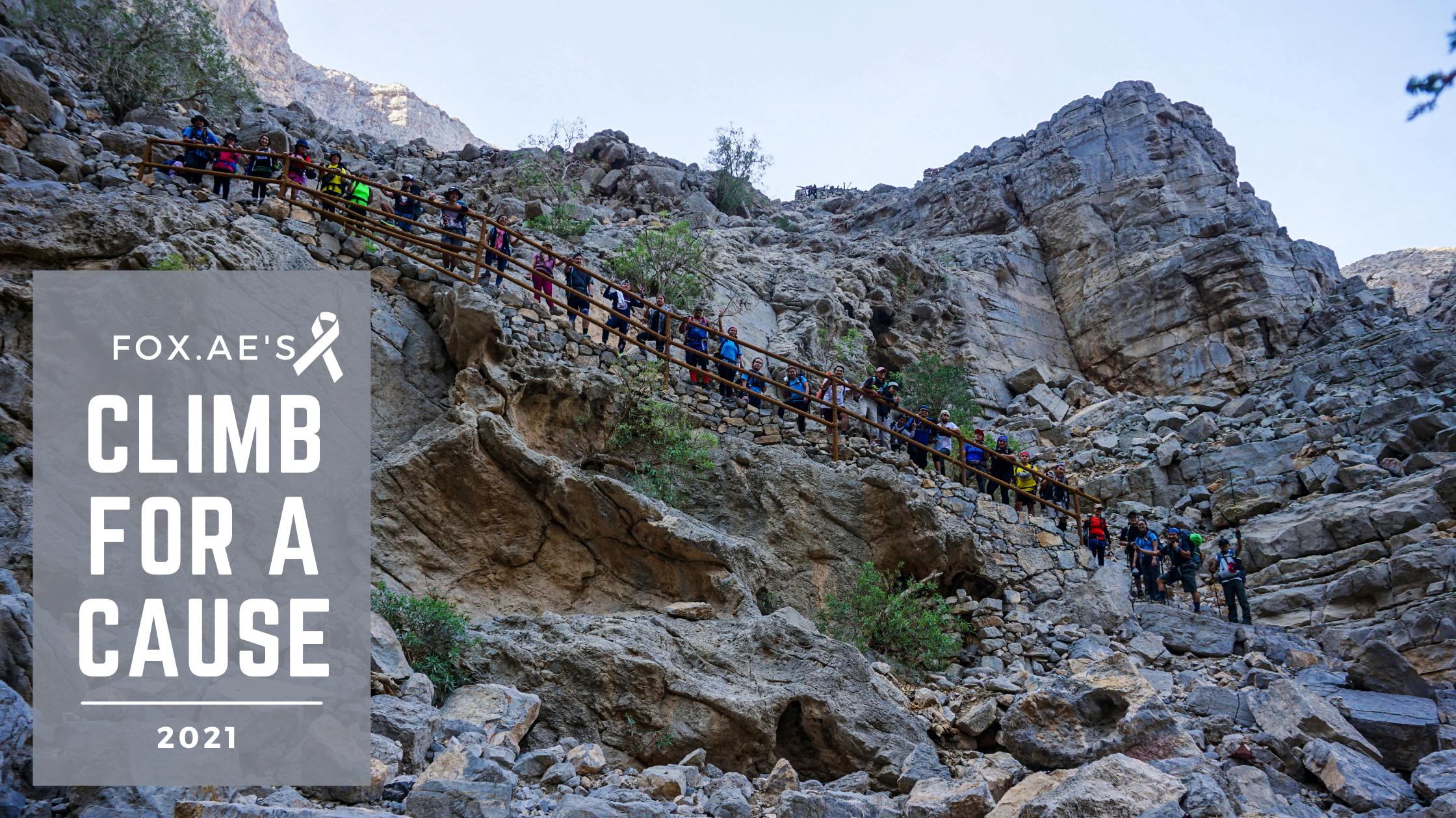 FOX.AE Climb for a Cause in Wadi Litibah